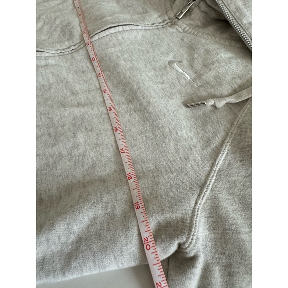 Nike Funnel Neck Full Zip Sweater‎ Jacket Size Medium Cream Grey Women's - Picture 7 of 8